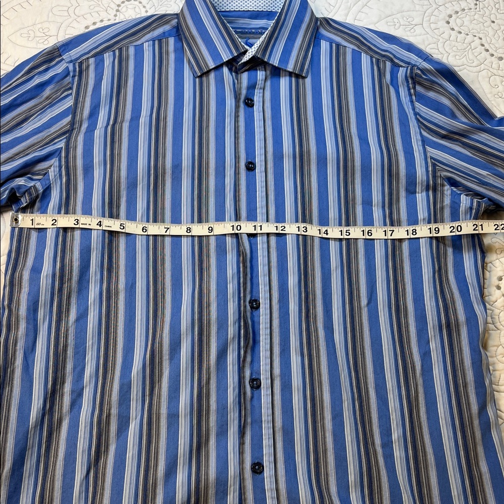 Tailorbyrd Striped Button Down Collared Shirt - M… - image 6